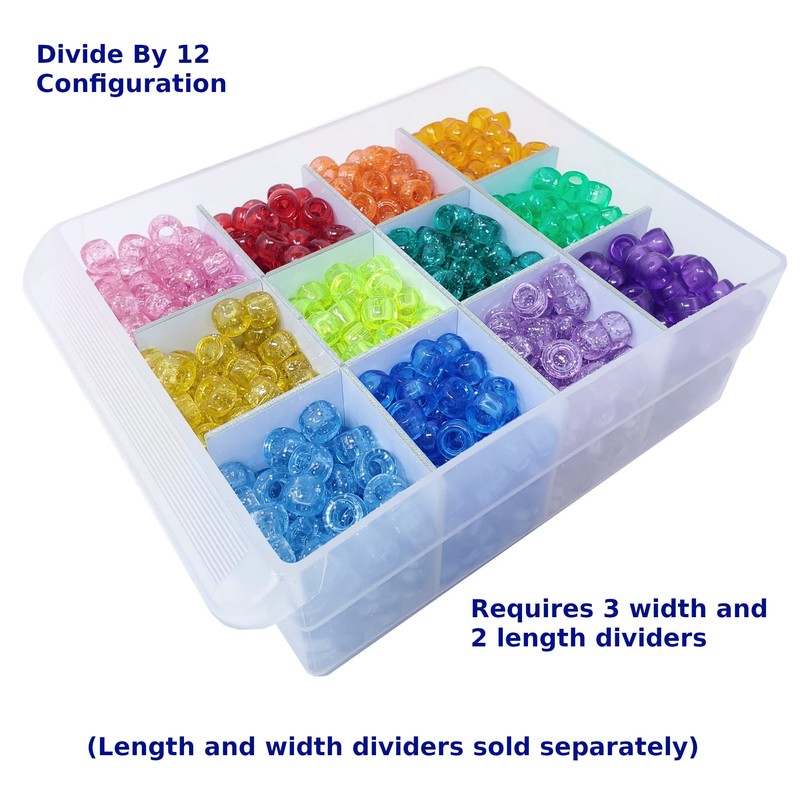BIN BETTER (24-Pack) Large Drawer Configurable Width Dividers compatible with