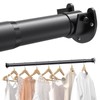 Closet Rods for Hanging Clothes, 17 to 84 Inches Stepless