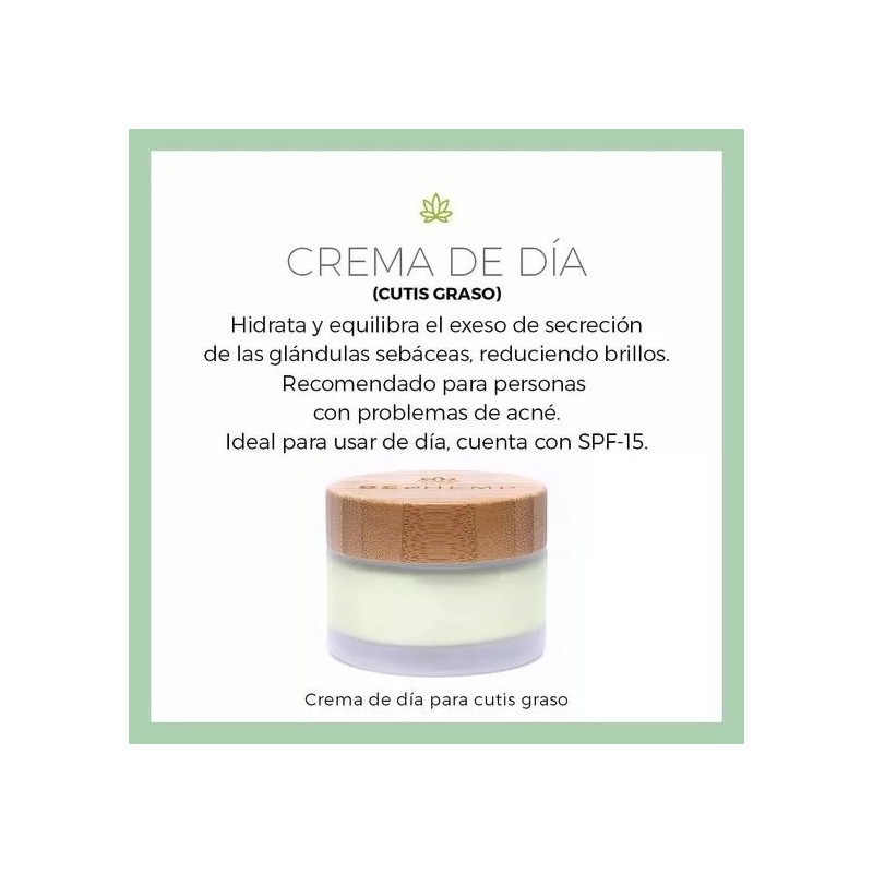 Beohemp Crema De Día Piel Grasa 50ml Spf 15% Beohemp