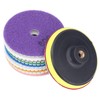 11Pcs/Set Diamond Polishing Pads Sanding Abrasive Disc with Backer Pad