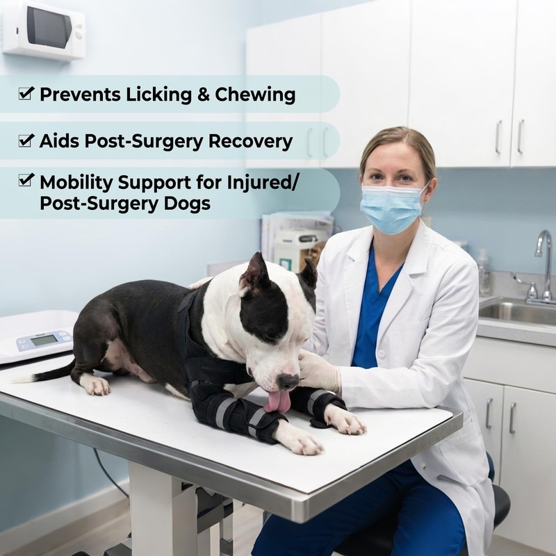 Allroaring Dog Front Leg Elbow Brace for ED, Joint Support
