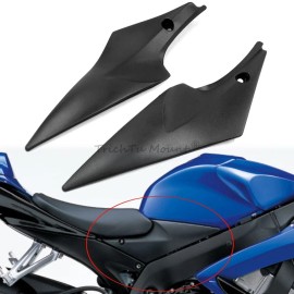 TrichTu Mount Black Tank Side Cover Panel Cowl Fairing Kit For Suzuki GSXR 600 750 2006-2007
