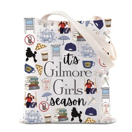 Gilmore TV Show Merchandise Tote Bag, Gilmore Inspired Tote Bag, Rory Lovers Gift Gilmore Girl Season Shoulder Bag for Fans Movie Fandom Gift Lorelai Rory Gilmore Fans Gift 40 x 35 cm