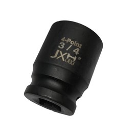 JXHONG 1/2" Drive 3/4" 4-Point Square Socket, Heat Treated Cr-V Alloy Steel