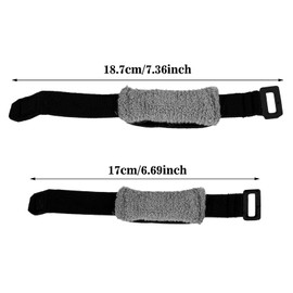 Thinp 2 Pieces Guitar String Mute Dampener, Guitar Wraps Guitar String Cover Tape, Adjustable Bass Mute Silencer, Fretboard Muting Straps, Musical Instrument Accessories