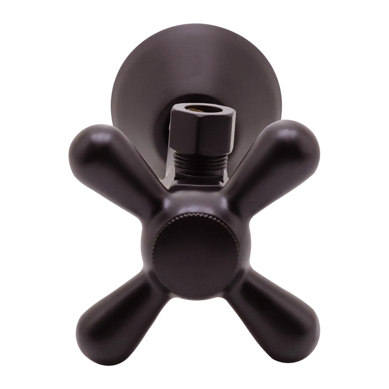 Westbrass D1112X-12 Cross Handle Angle Stop Shut Off Valve 1/2"