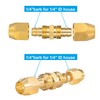 Breezliy 4PCS Soild Brass Air Reusable Hose Splicer For 1/4-Inch