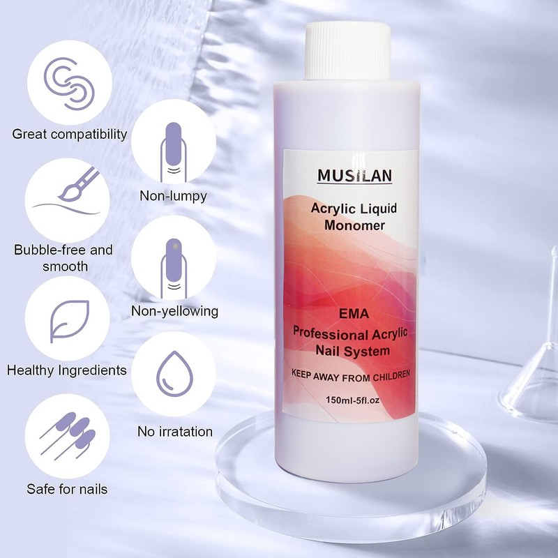 MUSILAN Acrylic Nail Power 150 ml Acrylic Liquid for Nails