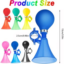 Air Squeeze Honking Horns Plastic Bicycle Horn,3Pcs Kids Bike Horn Air Squeeze Honking Horns Plastic Bicycle Horn Scooter Horn,Kids Bike Air Horn Air Squeeze Honking Horn Plastic Biike Horn with Bulb