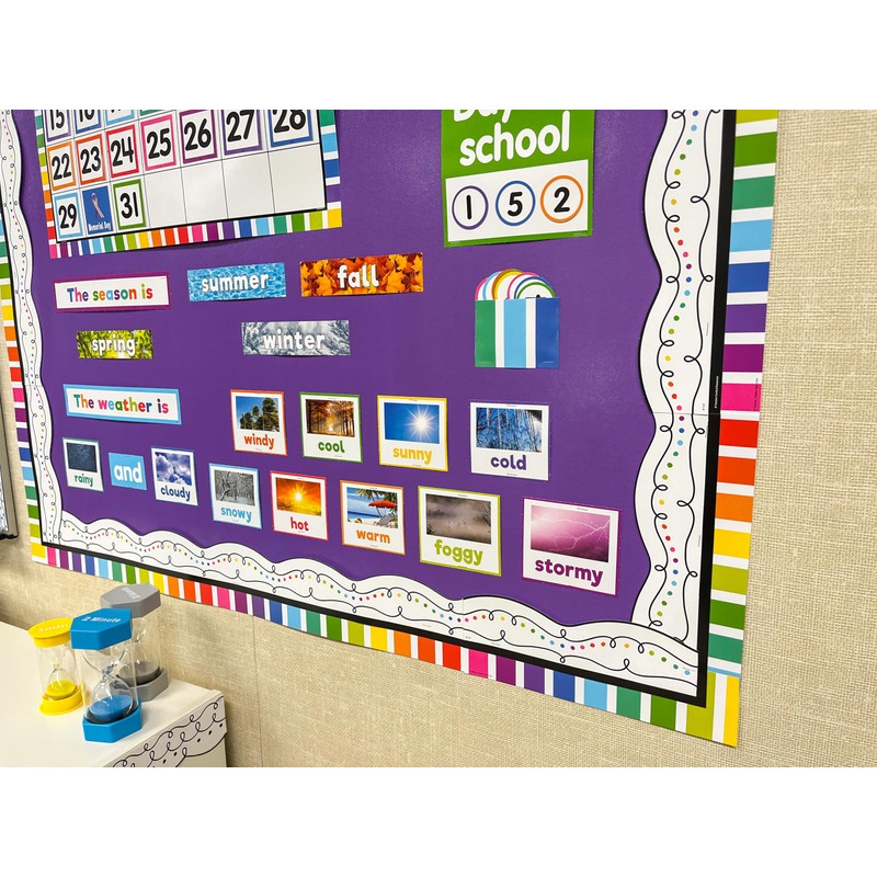 Colorful Calendar Bulletin Board