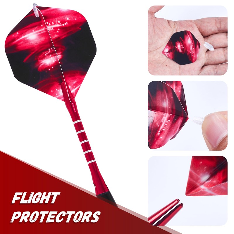 centaur 2025 Newest Dart Accessories Kit,48 Dart Flights+24 Aluminium Shafts+Sharpener+Dart
