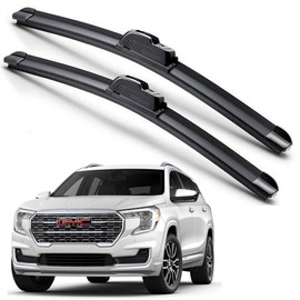 EZ Motoring For 2018-2024 GMC Terrain Windshield Wiper Blades J-HOOK Hybrid Silicone