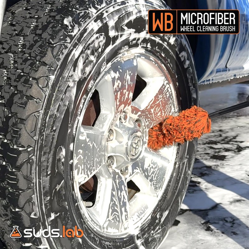 Suds Lab WB Microfiber Wheel Cleaning Brush - Multipurpose Rim