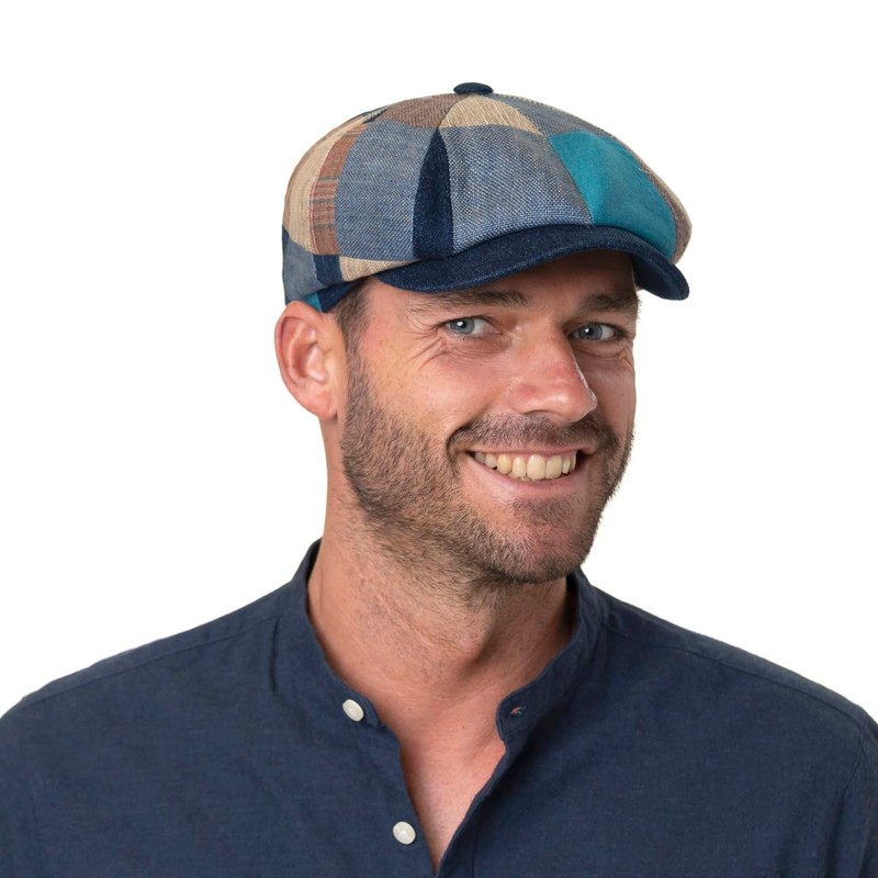 Stetson Hatteras Summer Patchwork Flat Cap - Colourful Hat -