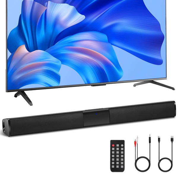 ROXAAN Sound Bars for Smart TV 21-inch, 20W Compact Home