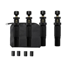Ronyme 4 Pieces Automatic Tire Deflation Valves Deflator Valve Kit Easy to Use Screw on Tyre Air Down Tools for Car UTV Pickup