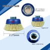SALI 12 Pack Wire Cup Brush, 3 Inch Coarse Crimped