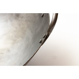 Craft Wok Big 16 Inch Heavy Canton Style Hand Hammered Carbon Steel Wok (Round Bottom) / 731W87