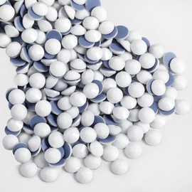 Beadsland Hotfix Rhinestones, 2880pcs Flatback Crystal Rhinestones for Crafts Clothes DIY Decoration, Chalk White, SS10, 2.7-2.9mm