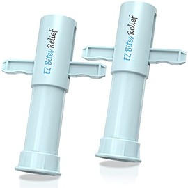 YARKOR Bug Bite Suction Tool, Natural Itch Relief & Swelling Sucker in 30s– Portable Bite & Sting First Aid – Venom Extractor for Hiking & Camping – Summer Essentials for Kids & Adults - 2 Pack, Blue