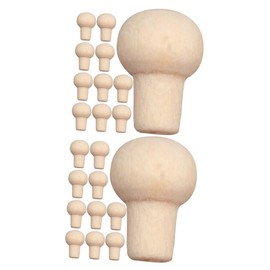 TOYANDONA 24 Pcs Doll House Handle Knobs for Dresser Drawers Miniature Kitchen Knobs Dresser Drawer Knobs Blank Peg Dolls Drawer Handles Home Decor Craft Interior Child Dressing Table Wooden
