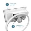 Manufacturers' Select ITC Fontana RV Exterior Shower Kit (White w/Latching