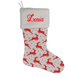 HUAN XUN Custom Holiday Stocking with Children’s Name Xmas Gifts for Boys Zenia