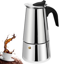 DITOSH 12 Cup Stovetop Espresso Maker Stainless Steel Moka Pot Stove Top Percolator Italian Coffee Makers Capable Mocha Greca Machine Cafe Classic Induction Cookers for Home and Camping 600ml 20oz