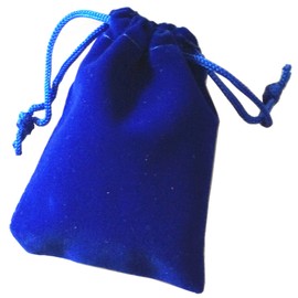 Pack of 25 6" X 4" Royal Blue Velvet Gift Bags Drawstring Jewelry Pouches Candy Bags Wedding Favors (6" X 4", Royal Blue)