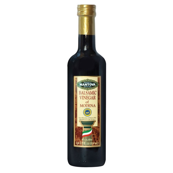 Mantova Balsamic Vinegar of Modena, Perfect for Salad Dressing, Pasta, Ice Cream and Cocktails, 17 oz (Pack of 2)