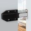 Namvo 4 Pack Push To Open Door Catches Magnetic，Black Cupboard