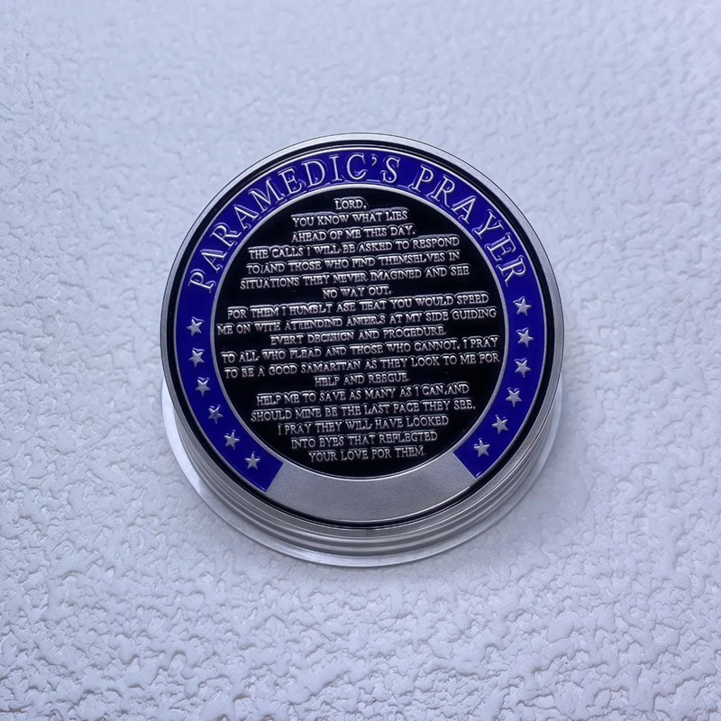 Paramedic's Prayer Challenge Coin – EMT/EMS Emergency Medical Services Prayer