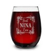Best Nina Ever Engraved Stemless Wine Glass - Gifts For