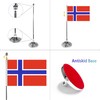 WXTWK 2 Pack Norway Flag Norwegian Desk Flag Small Mini