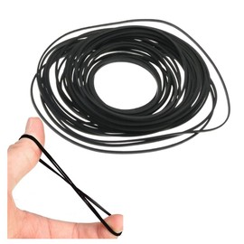 Wanfoou Universal Belts, Pack of 50, Mix Size Square Cassette Tape Machine Belt, Common Belt, Set of Rubber Recorder Strap Cassette Tape