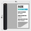FCSOTSPS 304 Stainless Steel Mesh Window Screen Roll, 35IN x