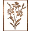 12x15 Inch Large Lily Stencil for Painting on Wood, Canvas,
