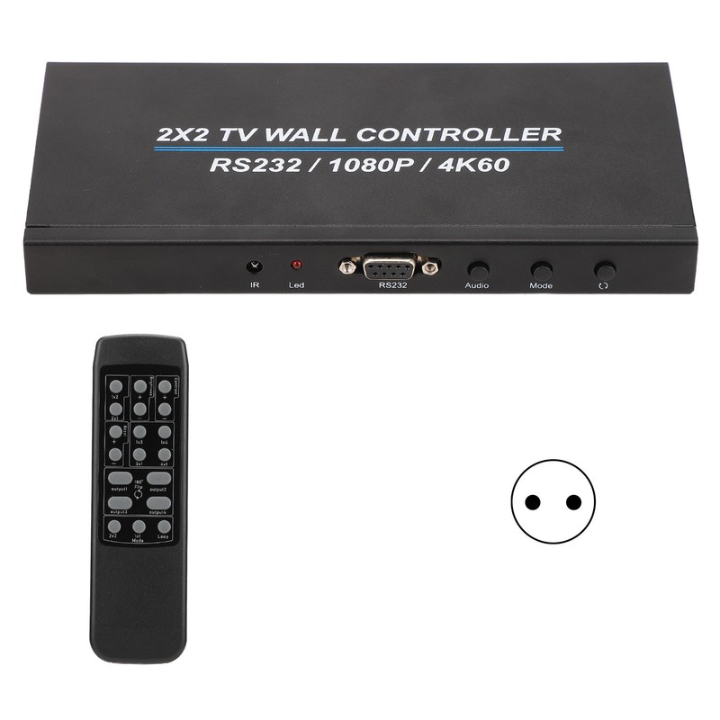 2x2 HD Multimedia Interface Video Wall Controller 4K and 60HZ