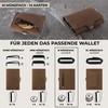 PURISTO Klik Classic Parent, Brown vintage, Mini coin pocket, Mini