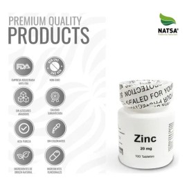 Zinc 20 Mg, 100 Tabletas Sabor N/a