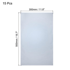 QUARKZMAN Pack of 15 Anti-Static Bags ESD Shielding Bags Flat Top Open Antistatic Bags for Electronic Devices 11.8 x 19.7 Inches (300 x 500 mm)