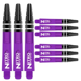 RED DRAGON Nitrotech Short Stems - Purple - 3 Sets per Pack (9 Stems in Total)
