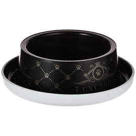 Moderna Plato anti-hormigas color negro