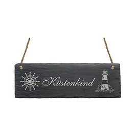 Dekolando Home Accessories Slate Door Sign 22 x 8 cm Coastal Child