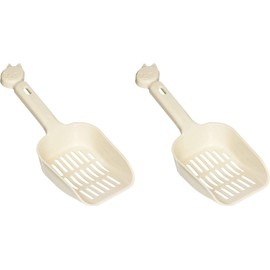 Richell Corol Cat Toilet Scoop, Small Beige x 2 Pieces