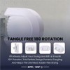 Washing Line Retractable Wall-Mounted Double Clothes Drying Line, Heavy Duty