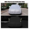 Car Cover Full Sedan Covers with Reflective Strip Sunscreen Protection