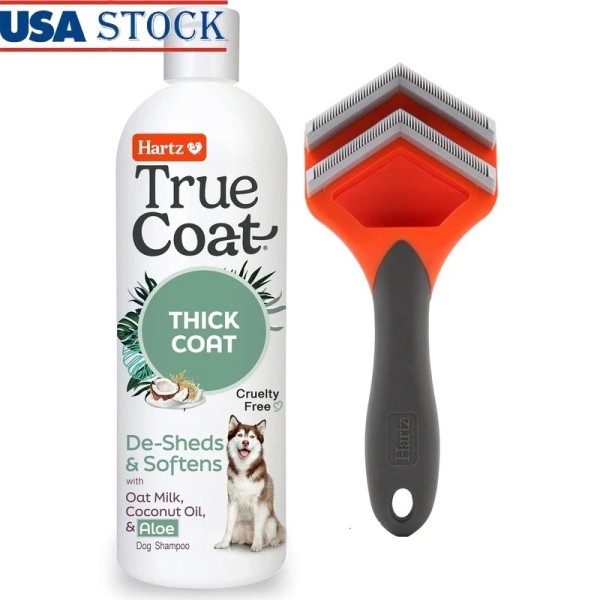 Unbranded Thick Coat Dog Shampoo & Deshedding Tool Golden Retrievers