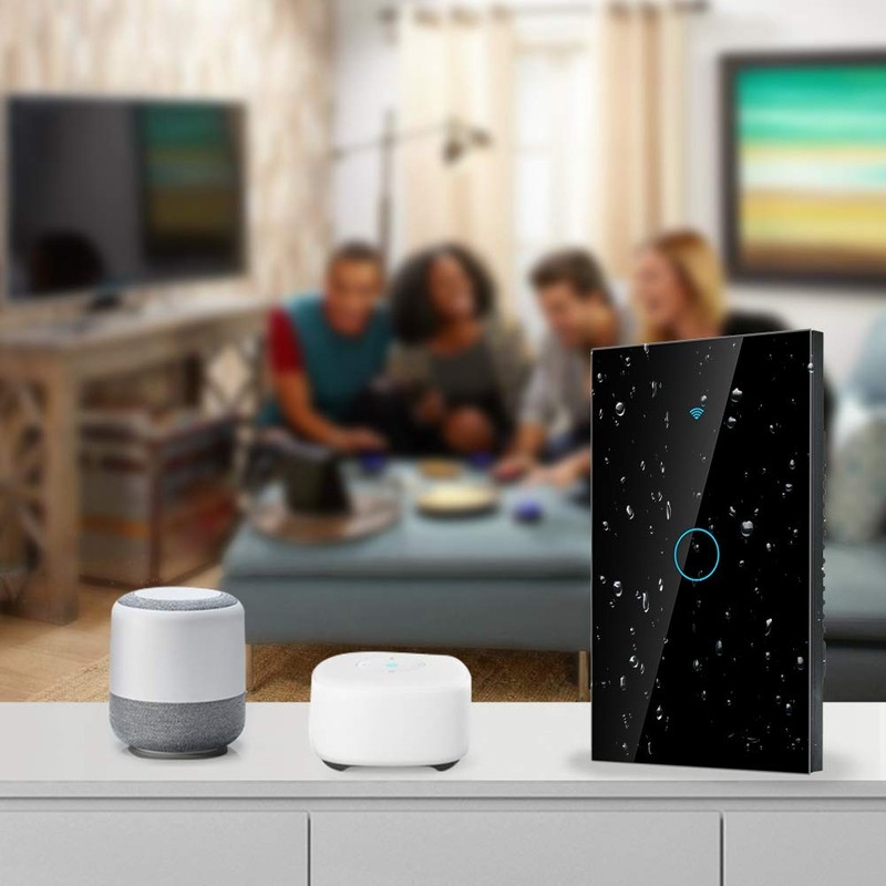 Sonew WiFi Interruptor de Pantalla táctil, Interruptor Remoto con Teclas