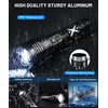 Grentay Grey&Black LED Flashlights High Lumens, 4500000LM Tactical Flashlight Rechargeable